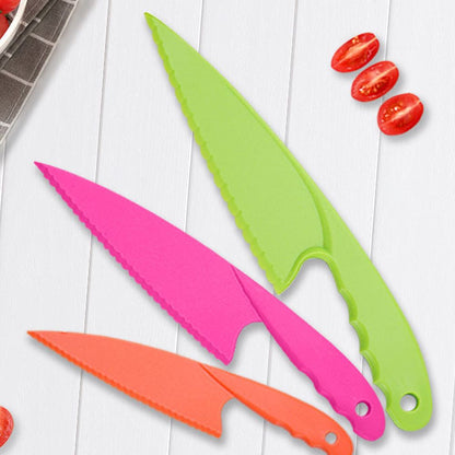 8Pcs / Set Kid Plastic Kitchen Cutter Set Children Safe Cooking Chef Nylon Cutter for Fruit Bread Cake Salad V1294-YM0523-10334663