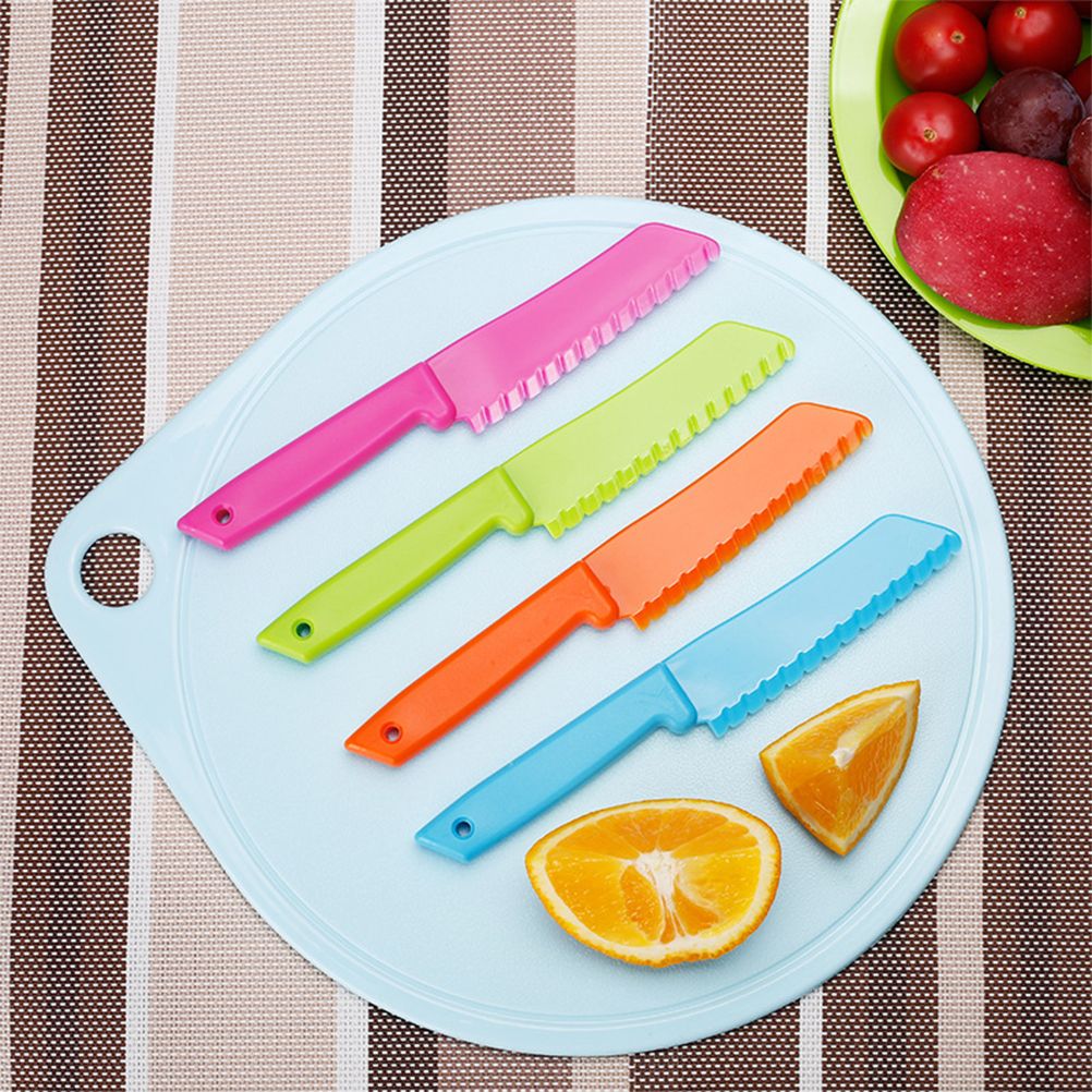 8Pcs / Set Kid Plastic Kitchen Cutter Set Children Safe Cooking Chef Nylon Cutter for Fruit Bread Cake Salad V1294-YM0523-10334663