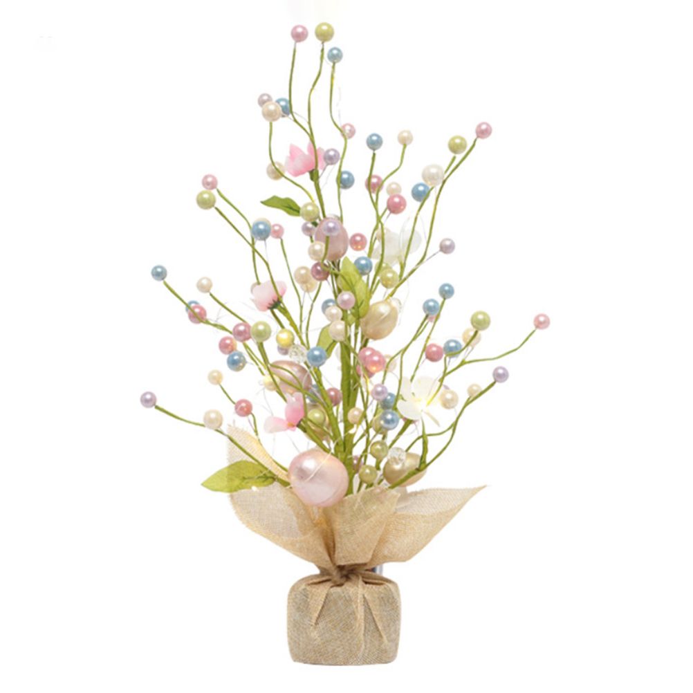45cm LED Lights Easter Egg Decoration Tree Easter Decorations Eggs Tree Home Desk Decor Scene Shopping Mall V1294-YM0523-10335300