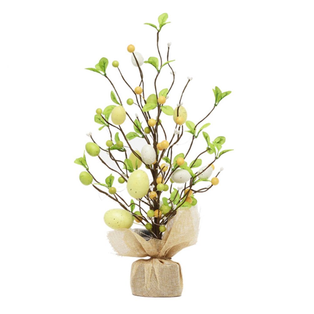 45cm LED Lights Easter Egg Decoration Tree Easter Decorations Eggs Tree Home Desk Decor Scene Shopping Mall V1294-YM0523-10335300