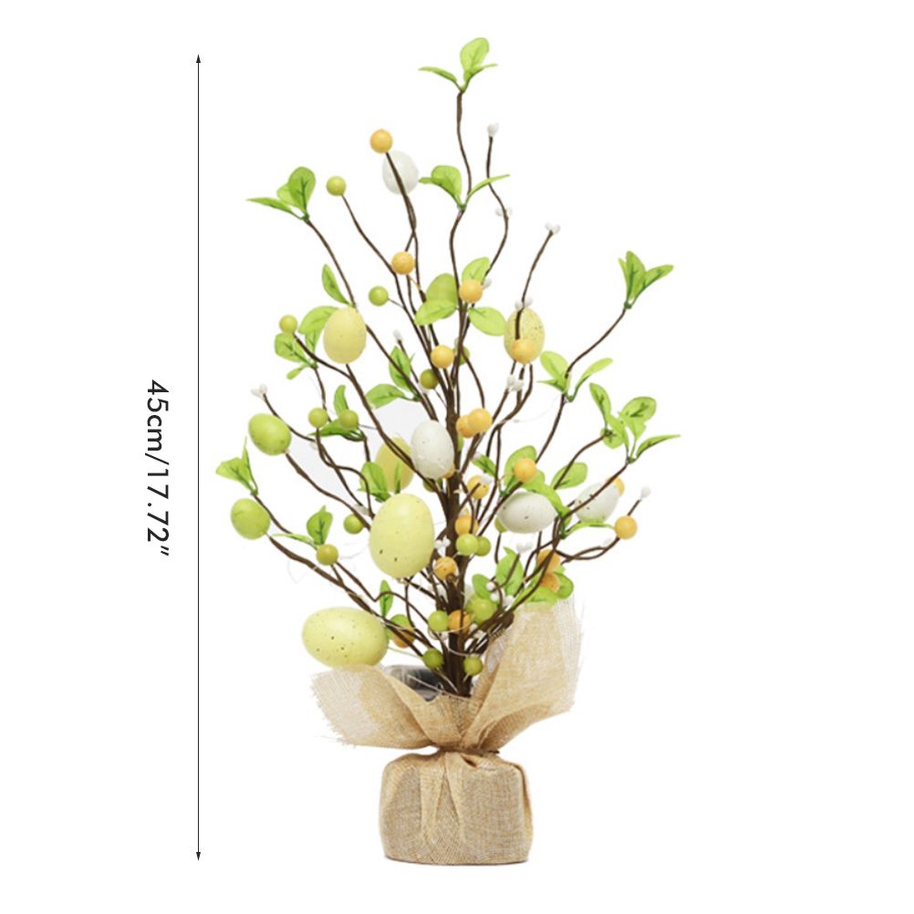 45cm LED Lights Easter Egg Decoration Tree Easter Decorations Eggs Tree Home Desk Decor Scene Shopping Mall V1294-YM0523-10335300