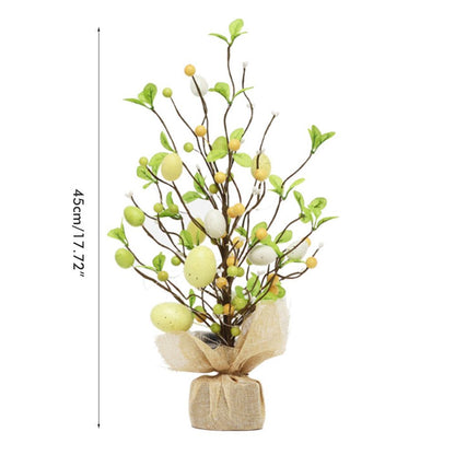 45cm LED Lights Easter Egg Decoration Tree Easter Decorations Eggs Tree Home Desk Decor Scene Shopping Mall V1294-YM0523-10335300