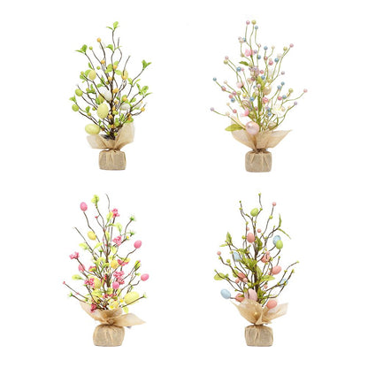 45cm LED Lights Easter Egg Decoration Tree Easter Decorations Eggs Tree Home Desk Decor Scene Shopping Mall V1294-YM0523-10335300