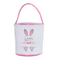 Cute Easter Bunny Canvas Basket Kids Easter Storage Gift and Egg Rabbit Basket for Children Party Decoration V1294-YM0523-10335413