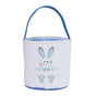 Cute Easter Bunny Canvas Basket Kids Easter Storage Gift and Egg Rabbit Basket for Children Party Decoration V1294-YM0523-10335415