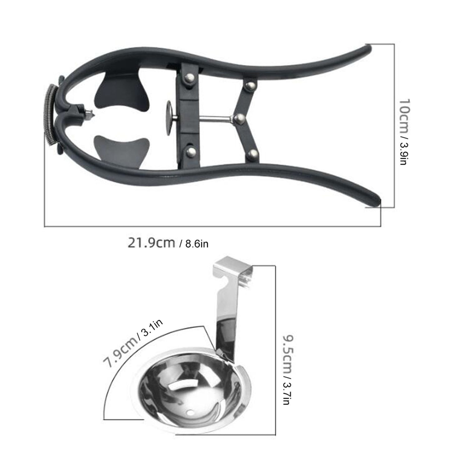 Stainless Steel Egg Opener Egg Separator Tool Manual Egg Opener Separator Kitchen Tools Accessories V1294-YM0523-10335550