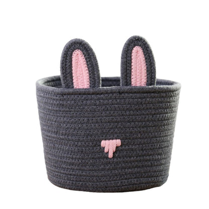 Cute Rabbit Basket Easter Bunny Ear Storage Bag Portable Candy Bag for Storing Cosmetics and Snacks V1294-YM0523-10335583