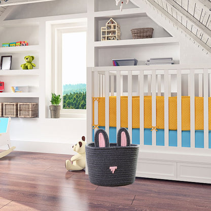 Cute Rabbit Basket Easter Bunny Ear Storage Bag Portable Candy Bag for Storing Cosmetics and Snacks V1294-YM0523-10335583