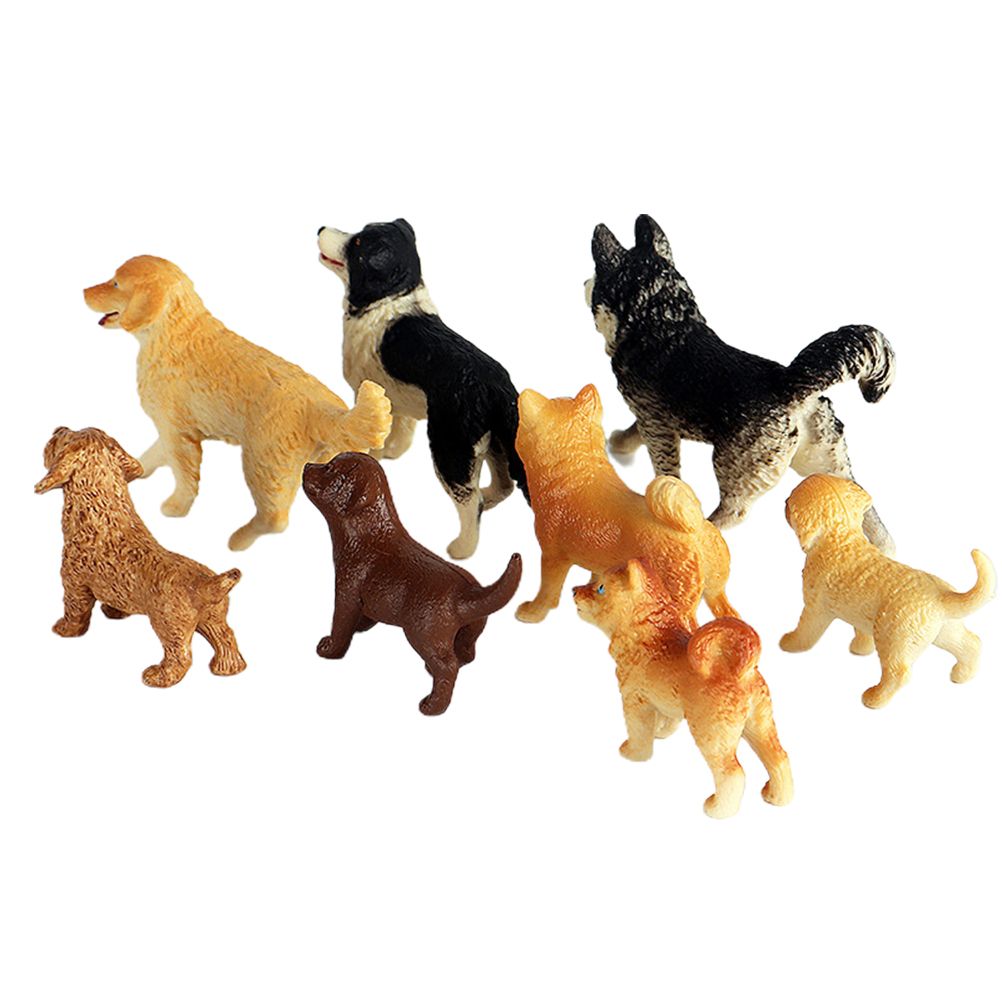 Dog Figurines Model Toy Set Simulation PVC Dog Figures Animals Toy Playset Educational Learning Toys for Kids V1294-YM0523-10335590