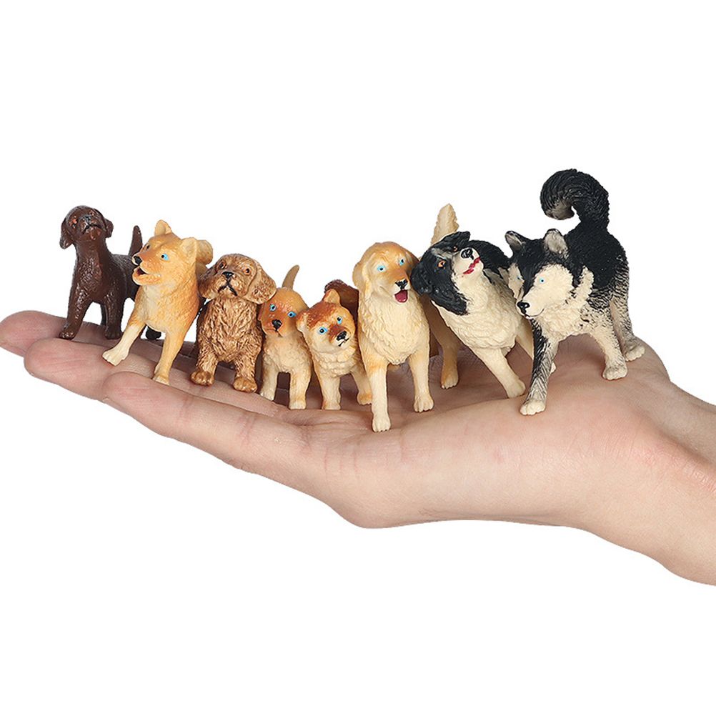 Dog Figurines Model Toy Set Simulation PVC Dog Figures Animals Toy Playset Educational Learning Toys for Kids V1294-YM0523-10335590