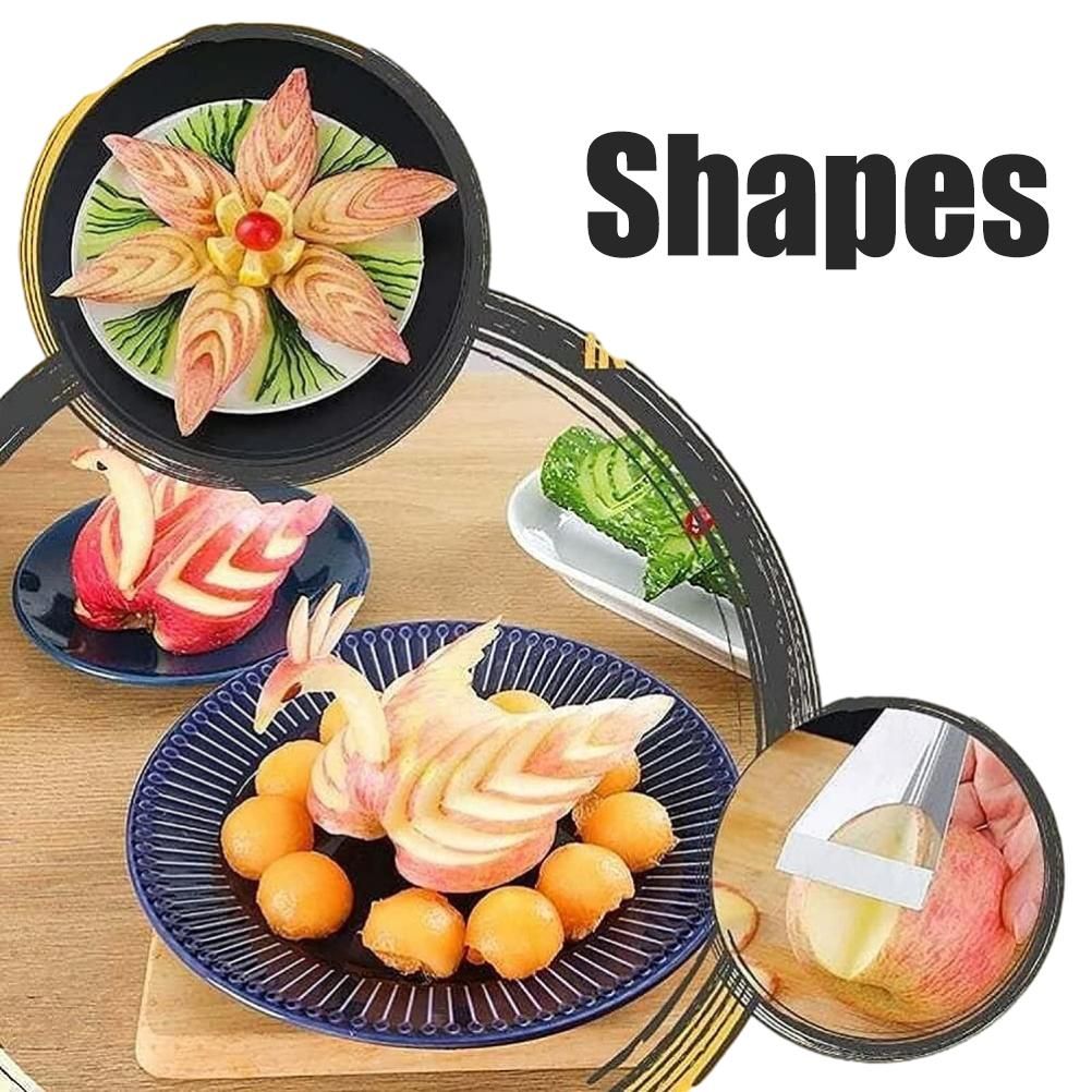 Stainless Steel Fruit Carving Cutter DIY Platter Decoration Triangular Shape Carving Tools with Durable V1294-YM0523-10335598