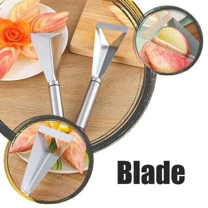 Stainless Steel Fruit Carving Cutter DIY Platter Decoration Triangular Shape Carving Tools with Durable V1294-YM0523-10335598