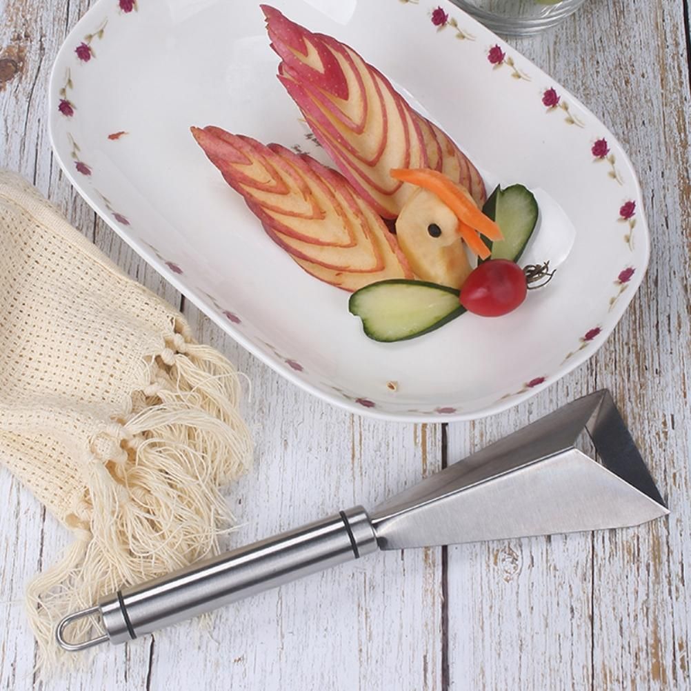 Stainless Steel Fruit Carving Cutter DIY Platter Decoration Triangular Shape Carving Tools with Durable V1294-YM0523-10335598