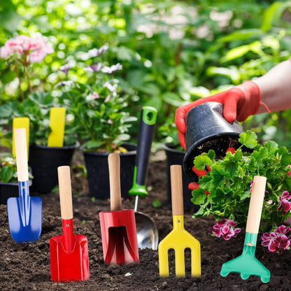 5 Pcs Kid Mini Gardening Tool Set Outdoor Plants DIY Tools Garden Planting Tool Kit for Children V1294-YM0523-10335704
