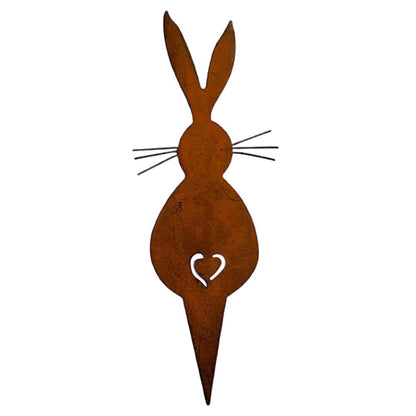 Easter Iron Bunny Adornments Easter Crafts Decorations for Lawn Garden Ornament V1294-YM0523-10335730