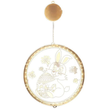 Easter LED Lights with Suction Cups Window Hanging Decoration Lights 3D Acrylic Lights for Home Dining Room V1294-YM0523-10335751