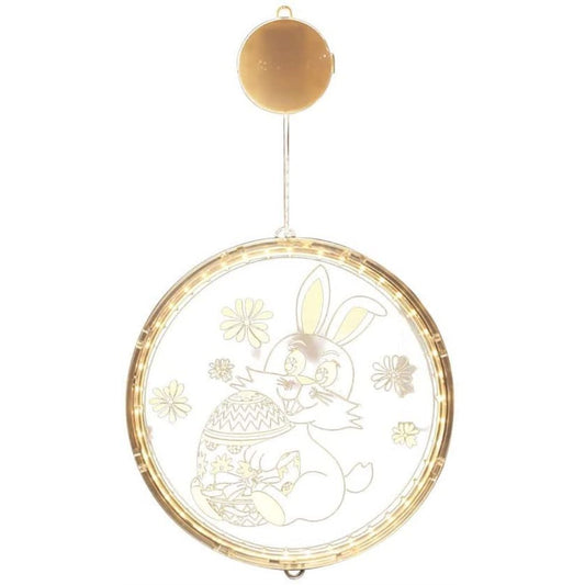 Easter LED Lights with Suction Cups Window Hanging Decoration Lights 3D Acrylic Lights for Home Dining Room V1294-YM0523-10335751
