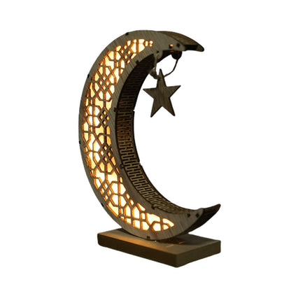Ramadan LED Decorative Lights Wooden Crafts Night Light for Muslim Ramadan Gift Islamic Wall Table Decoration V1294-YM0523-10335754