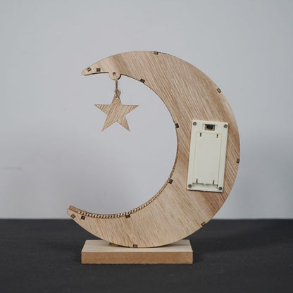 Ramadan LED Decorative Lights Wooden Crafts Night Light for Muslim Ramadan Gift Islamic Wall Table Decoration V1294-YM0523-10335754