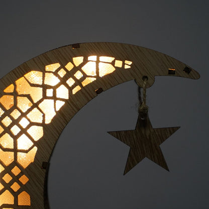 Ramadan LED Decorative Lights Wooden Crafts Night Light for Muslim Ramadan Gift Islamic Wall Table Decoration V1294-YM0523-10335754