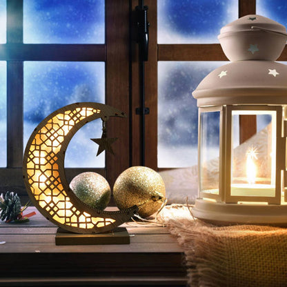 Ramadan LED Decorative Lights Wooden Crafts Night Light for Muslim Ramadan Gift Islamic Wall Table Decoration V1294-YM0523-10335754