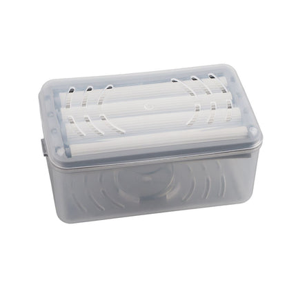 Multifunctional Soap Box with Bubbler Soap Tray Soap Saver Case for Bathroom Gym Business Trip V1294-YM0523-10335771