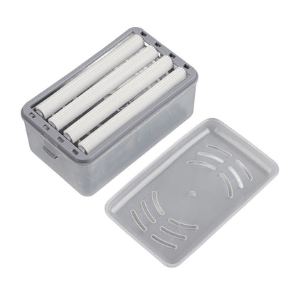 Multifunctional Soap Box with Bubbler Soap Tray Soap Saver Case for Bathroom Gym Business Trip V1294-YM0523-10335771