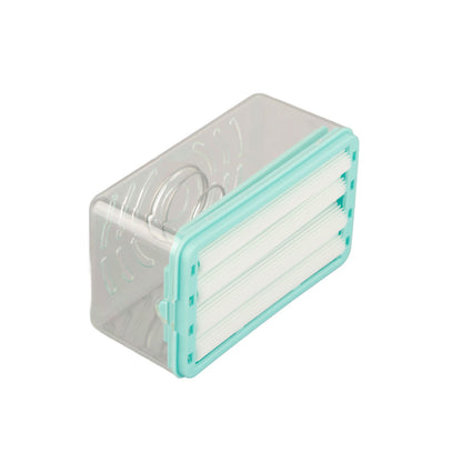 Multifunctional Soap Box with Bubbler Soap Tray Soap Saver Case for Bathroom Gym Business Trip V1294-YM0523-10335772