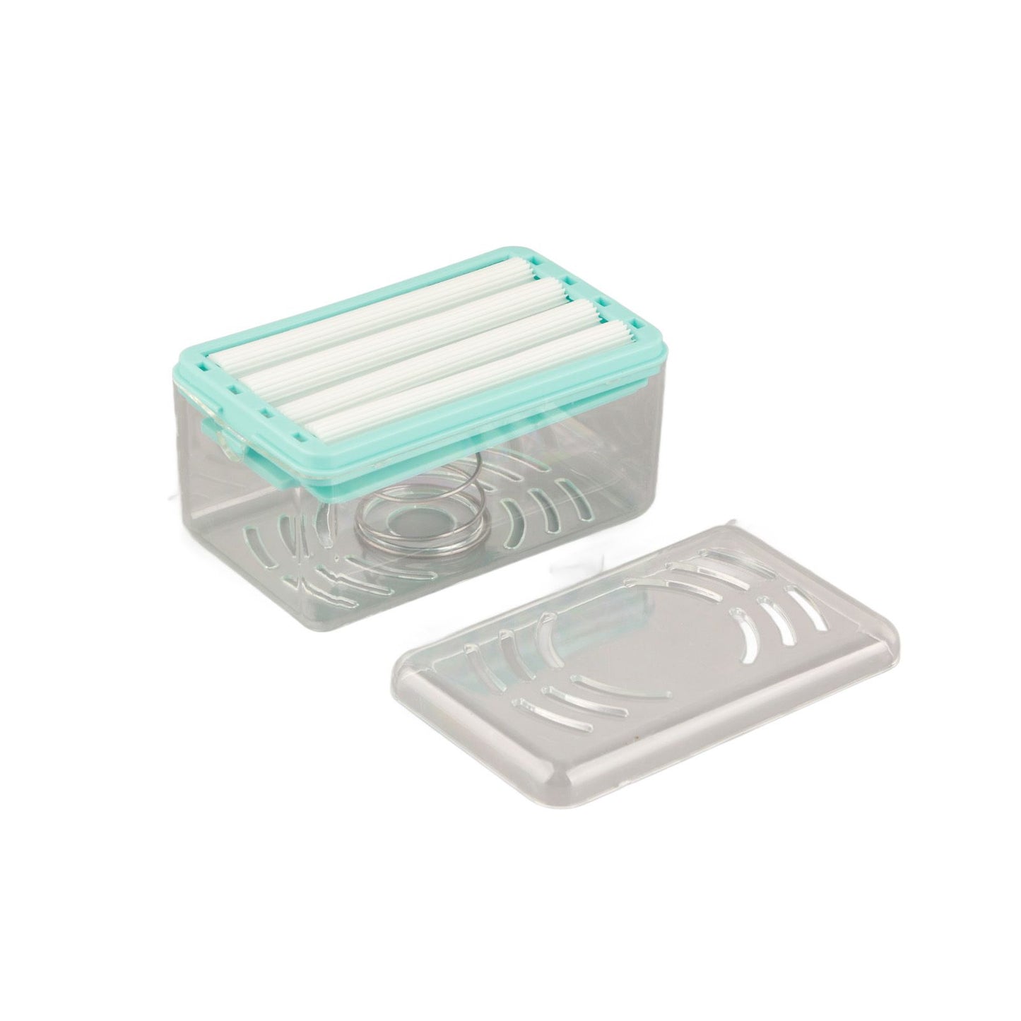 Multifunctional Soap Box with Bubbler Soap Tray Soap Saver Case for Bathroom Gym Business Trip V1294-YM0523-10335772