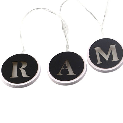 Ramadan LED String Light Decoration Wooden Hollow Letters Pendant for Ramadan Eid Mubarak Home Decor V1294-YM0523-10335793