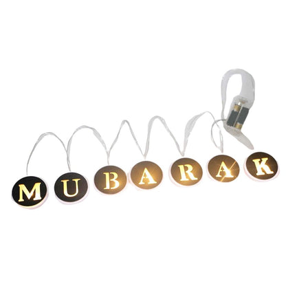 Ramadan LED String Light Decoration Wooden Hollow Letters Pendant for Ramadan Eid Mubarak Home Decor V1294-YM0523-10335794