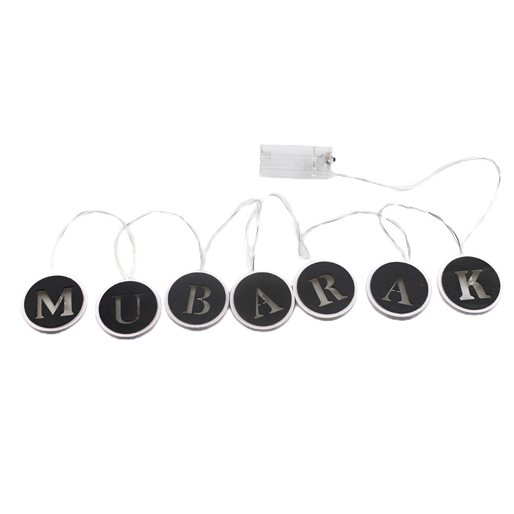 Ramadan LED String Light Decoration Wooden Hollow Letters Pendant for Ramadan Eid Mubarak Home Decor V1294-YM0523-10335794
