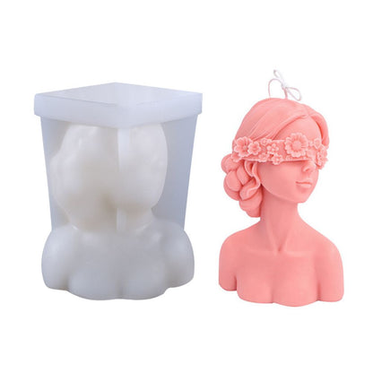 DIY Silicone Candle Mold 3D Silicone Casting Candle Mould Candle Making Mould Lady Body Shape Silicone Mold V1294-YM0523-10335800