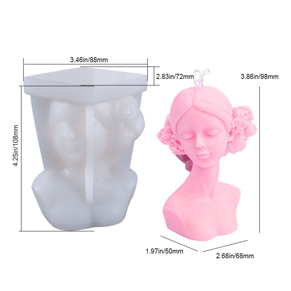 DIY Silicone Candle Mold 3D Silicone Casting Candle Mould Candle Making Mould Lady Body Shape Silicone Mold V1294-YM0523-10335800