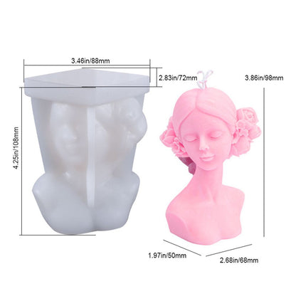 DIY Silicone Candle Mold 3D Silicone Casting Candle Mould Candle Making Mould Lady Body Shape Silicone Mold V1294-YM0523-10335800