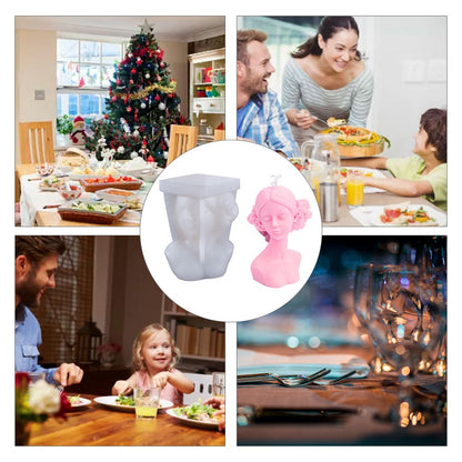 DIY Silicone Candle Mold 3D Silicone Casting Candle Mould Candle Making Mould Lady Body Shape Silicone Mold V1294-YM0523-10335800