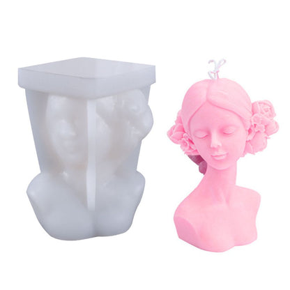 DIY Silicone Candle Mold 3D Silicone Casting Candle Mould Candle Making Mould Lady Body Shape Silicone Mold V1294-YM0523-10335800