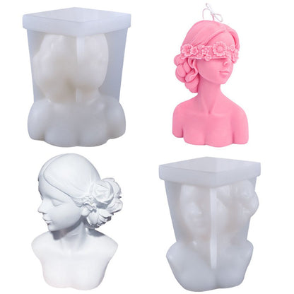 DIY Silicone Candle Mold 3D Silicone Casting Candle Mould Candle Making Mould Lady Body Shape Silicone Mold V1294-YM0523-10335800