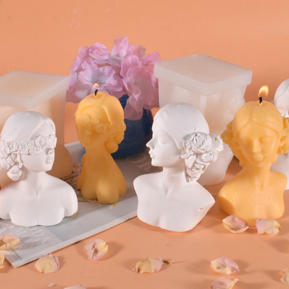 DIY Silicone Candle Mold 3D Silicone Casting Candle Mould Candle Making Mould Lady Body Shape Silicone Mold V1294-YM0523-10335800