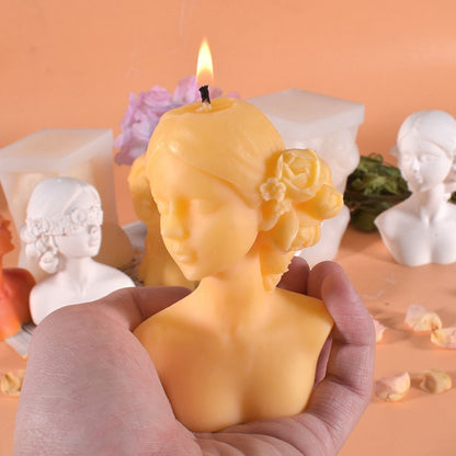 DIY Silicone Candle Mold 3D Silicone Casting Candle Mould Candle Making Mould Lady Body Shape Silicone Mold V1294-YM0523-10335800