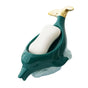 Dolphin Ceramic Soap Box Drain Soap Dish Box Bathroom Supplies Home Decoration Accessories Drain Soap Holder V1294-YM0523-10335929