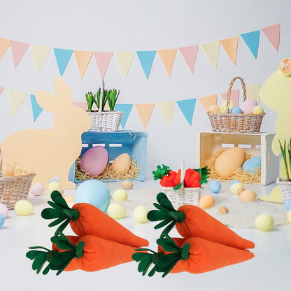 Easter Carrot Ornaments Simulation Carrot Decoration Artificial Carrot Decors for Hanging on Wall Window or V1294-YM0523-10336004