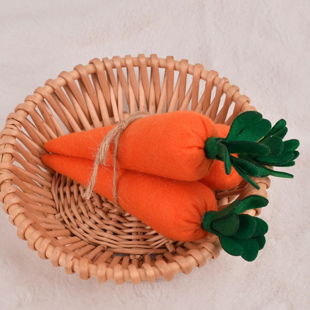 Easter Carrot Ornaments Simulation Carrot Decoration Artificial Carrot Decors for Hanging on Wall Window or V1294-YM0523-10336004
