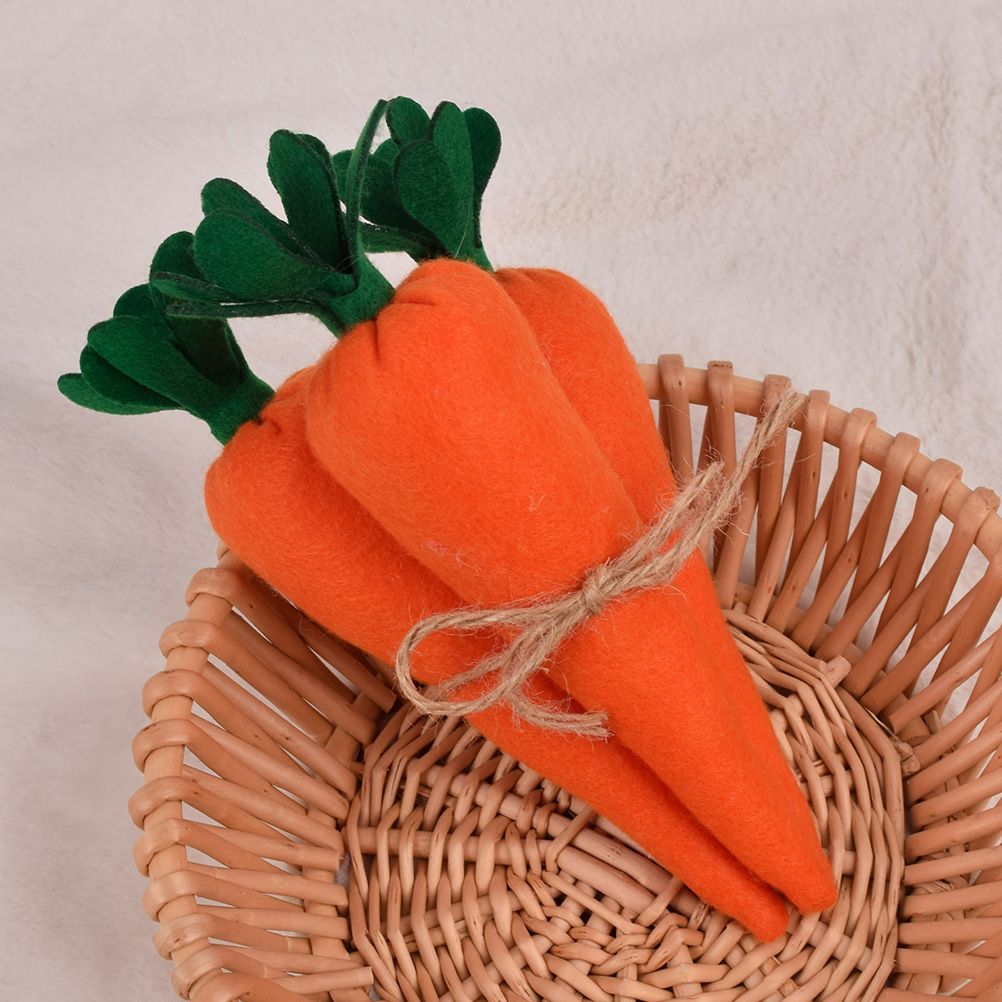 Easter Carrot Ornaments Simulation Carrot Decoration Artificial Carrot Decors for Hanging on Wall Window or V1294-YM0523-10336004
