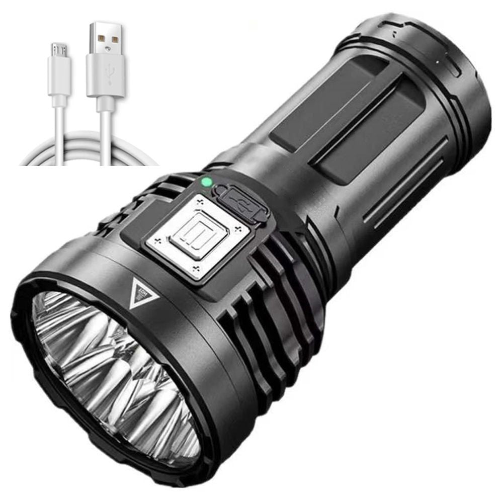 LED Outdoor Flashlight USB Rechargeable Super Bright Flashlight for Outdoor Camping Fishing Hiking V1294-YM0523-10336025