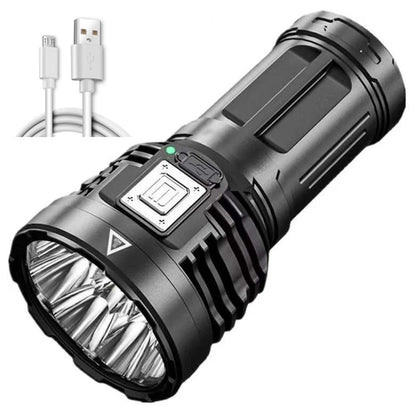 LED Outdoor Flashlight USB Rechargeable Super Bright Flashlight for Outdoor Camping Fishing Hiking V1294-YM0523-10336025