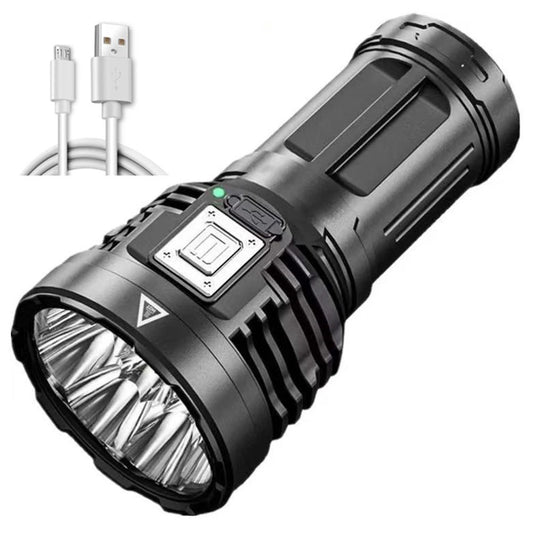 LED Outdoor Flashlight USB Rechargeable Super Bright Flashlight for Outdoor Camping Fishing Hiking V1294-YM0523-10336025