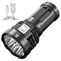LED Outdoor Flashlight USB Rechargeable Super Bright Flashlight for Outdoor Camping Fishing Hiking V1294-YM0523-10336025