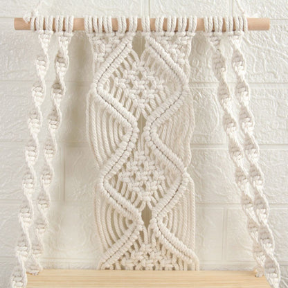 Boho Macrame Wall Hanging Shelf Macrame Wall Decor Woven Tassel Tapestry Wall Shelf Handmade Cotton Rope V1294-YM0523-10336076