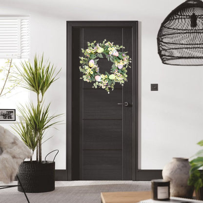 Easter Wreath Easter Eggs Daisy Garland Simulation Plants Door Hanger Easter Decoration V1294-YM0523-10336318